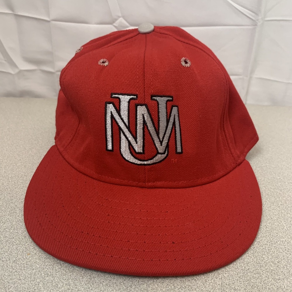 New Mexico Lobos hat cap‎ Pro-Line fitted Pro Model 7 1/2 Mad In USA Vintage